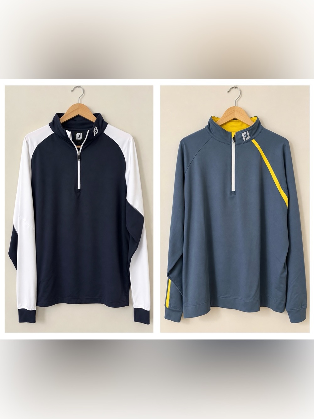 Two Footjoy Golf 1/2 Zip Pullovers Size XL